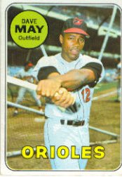 1969 Topps Baseball Cards      113     Dave May